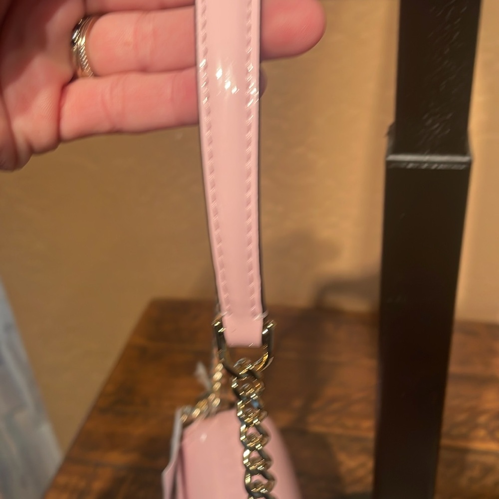 NWT Kate Spade Krista Pink Patent Fabric Crossbody MSRP $349 - Picture 7 of 11